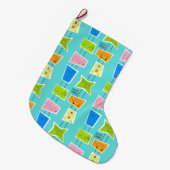 Retro Atomic Kitsch kerststop Grote Kerstsok (Voorkant (Hangend))