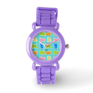 Retro Atomic Kitsch Kind Horloge
