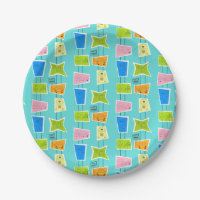 Retro Atomic Kitsch Paper Bord