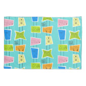 Retro Atomic Kitsch Pillowcase Kussensloop (Achterkant)