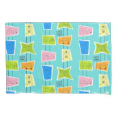 Retro Atomic Kitsch Pillowcase Kussensloop (Voorkant)