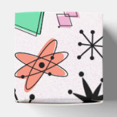 Retro Atomic MCM Roze Sinaasappel Groen Zwart Bedankdoosjes (Bovenkant)