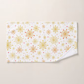 Retro Atomic Mid-Century Mod Red & Gold Starburst Bad Handdoek (Handdoek)