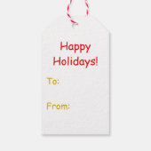 Retro Atomic Mid-Century Mod Red & Gold Starburst Cadeaulabel (Achterkant)