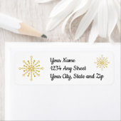 Retro Atomic Mid-Century Mod Red & Gold Starburst Etiket (Insitu)