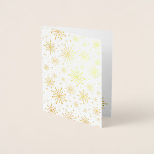 Retro Atomic Mid-Century Mod Red & Gold Starburst Folie Kaarten