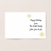 Retro Atomic Mid-Century Mod Red & Gold Starburst Folie Kaarten (Binnen)