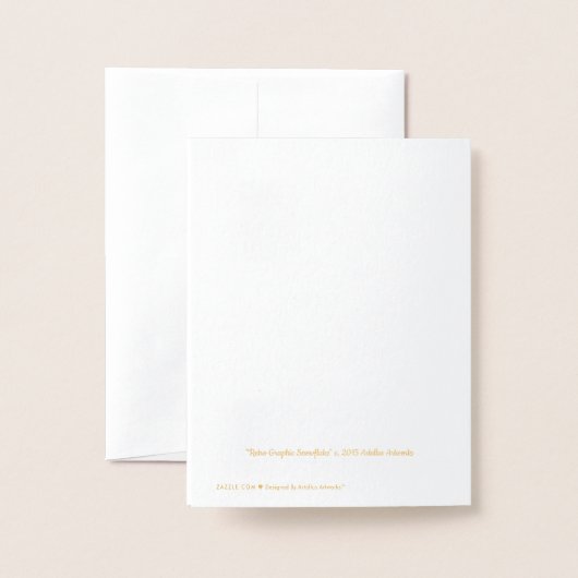 Retro Atomic Mid-Century Mod Red & Gold Starburst Folie Kaarten (Met envelop)