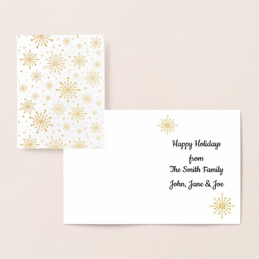 Retro Atomic Mid-Century Mod Red & Gold Starburst Folie Kaarten (Display)