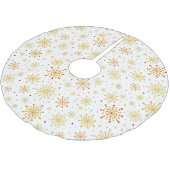 Retro Atomic Mid-Century Mod Red & Gold Starburst Kerstboom Rok (Gekanteld)