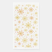 Retro Atomic Mid-Century Mod Red & Gold Starburst Servet (Voorkant)