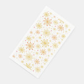 Retro Atomic Mid-Century Mod Red & Gold Starburst Servet (Hoek)