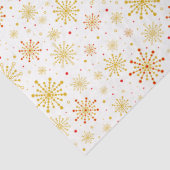 Retro Atomic Mid-Century Mod Red & Gold Starburst Tissuepapier (Detail)