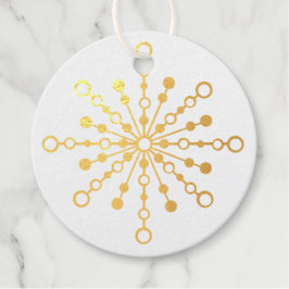 Retro Atomic Mid-Century Mod Starburst Gold Bedankjes Labels