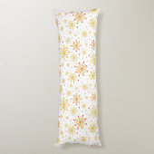 Retro Atomic Mid-Century Modern patroon Lichaamskussen (Achterkant (Verticaal))