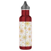 Retro Atomic Mid-Century Modern patroon Waterfles (Links)