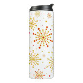 Retro Atomic Mid-Century Modern Thermosbeker (Gedraaid links)