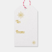 Retro Atomic Mid-Century Moderne Gouden Starburst Cadeaulabel (Achterkant)