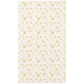 Retro Atomic Mid-Century Moderne Rood & Goud Kleur Tafelkleed (Voorkant)