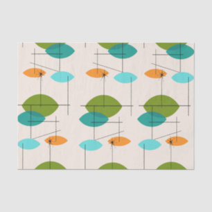 Retro Atomic Mobile Patroonpapier Tissuepapier
