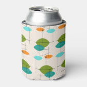 Retro Atomic Mobile Pattern Aangepaste Koelbox Blikjeskoeler (Blikje Voorkant)