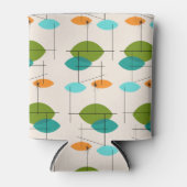 Retro Atomic Mobile Pattern Aangepaste Koelbox Blikjeskoeler (Voorkant)