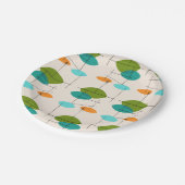 Retro Atomic Mobile Pattern Paper Borden Papieren Bordje (Gekanteld)