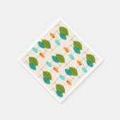 Retro Atomic Mobile Pattern Paper Napkins Servetten (Hoek)