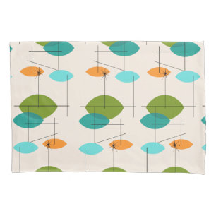 Retro Atomic Mobile Pattern Pillowcase Kussensloop