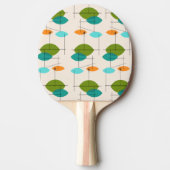 Retro Atomic Mobile Pattern Ping Pong Paddle Tafeltennisbatje (Voorkant)