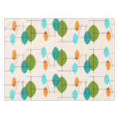 Retro Atomic Mobile Pattern Tablecloth Tafelkleed (Voorkant (Horizontaal))