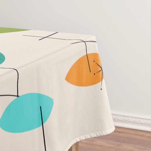 Retro Atomic Mobile Pattern Tablecloth Tafelkleed (Voorbeeld)