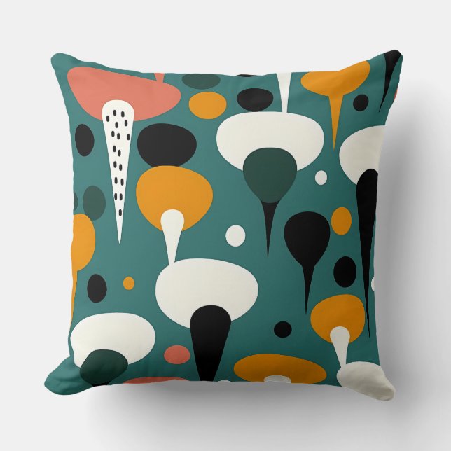 Retro Atomic Mushroom Pillow Kussen (Voorkant)