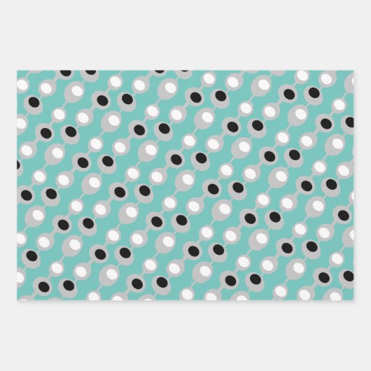 Retro Atomic Olife Trio Inpakpapier Vel (Voorkant 3)