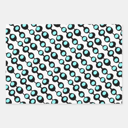 Retro Atomic Olife Trio Inpakpapier Vel (Voorkant 2)