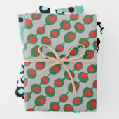 Retro Atomic Olife Trio Inpakpapier Vel (In situ)