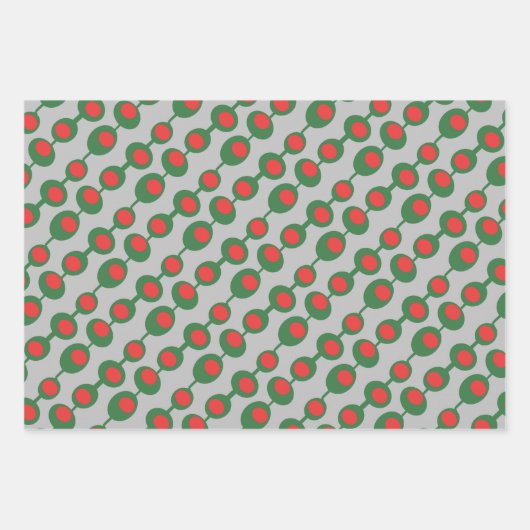 Retro Atomic Olife Trio Inpakpapier Vel (Voorkant)