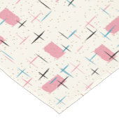 Retro Atomic Pink Pattern Table Runner Korte Tafelloper (Hoek)