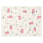 Retro Atomic Pink Pattern Tablecloth Tafelkleed (Voorkant (Horizontaal))
