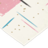 Retro Atomic Pink Pattern Tablecloth Tafelkleed (Gekanteld)