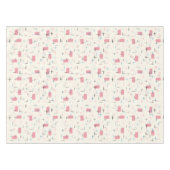 Retro Atomic Pink Pattern Tablecloth Tafelkleed (Voorkant (Horizontaal))