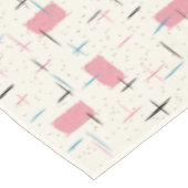 Retro Atomic Pink Pattern Tablecloth Tafelkleed (Gekanteld)