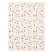 Retro Atomic Pink Pattern Tablecloth Tafelkleed (Voorkant)
