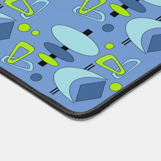 Retro Atomic Shapes Samsung Galaxy Hoesje Bureaumat (Hoek)