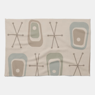 Retro Atomic Space Age Soft Neutral Colors Theedoek