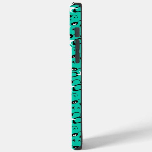 Retro Atomic Spiers Case-Mate iPhone Case (Achterkant / Links)