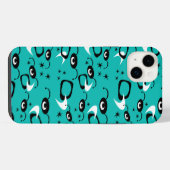 Retro Atomic Spiers iPhone Hoesje (Achterkant horizontaal)
