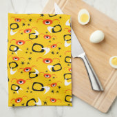 Retro Atomic Spiers Theedoek (Quarter Fold)