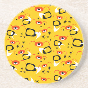 Retro Atomic Spiers Zandsteen Onderzetter