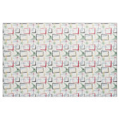 Retro Atomic Squares Sterren & Boomerang Mid Centu Stof (Fat Quarter)
